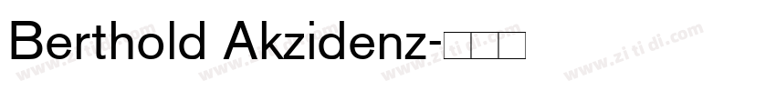 Berthold Akzidenz字体转换